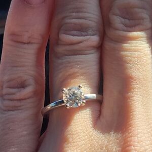 Kay Jewelers Silver Solitaire Ring